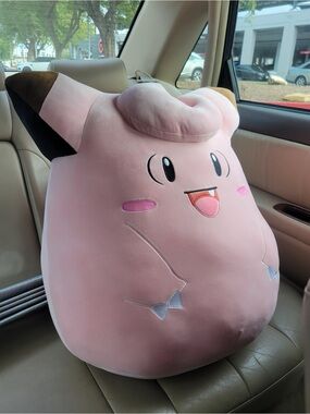 Squishmallows Pokémon Pink Clefairy Plush 20in